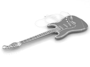 Electric Guitar 3D Model