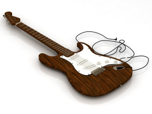 Electric Guitar 3D Model