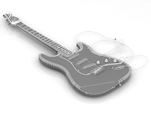 Electric Guitar 3D Model