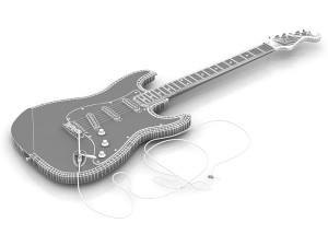 Electric Guitar 3D Model