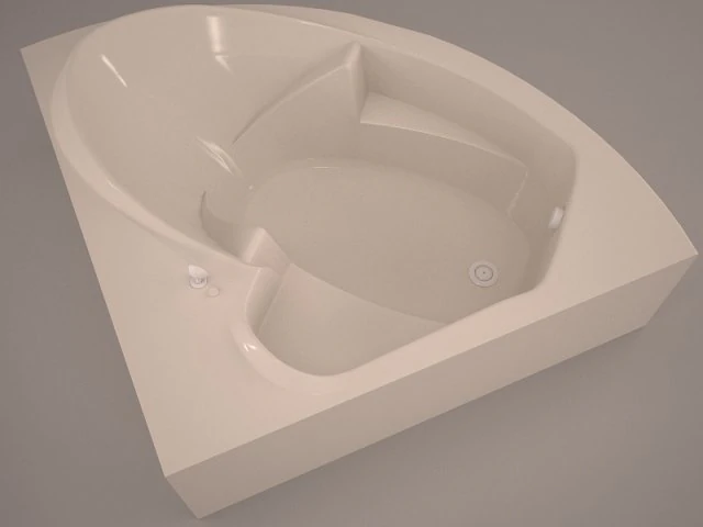 bathtub 3D Model .c4d .max .obj .3ds .fbx .stl .blend 