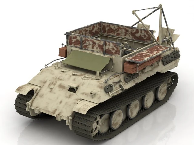 TANQUE BERGERAT Modelo 3D .c4d .max .obj .3ds .fbx .stl .blend 