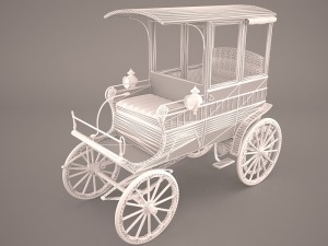 retro carriage 3D Model