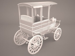 retro carriage 3D Model