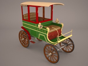 retro carriage 3D Model