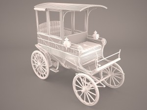 retro carriage 3D Model