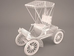 carruagem retr&ocirc; Modelo 3D