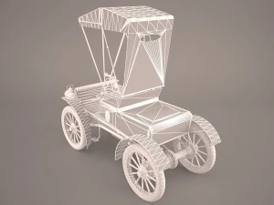 carruagem retr&ocirc; Modelo 3D