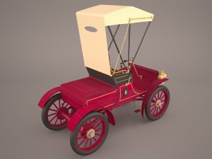 retro carriage 3D मॉडल