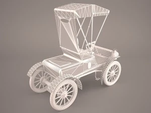 carruagem retr&ocirc; Modelo 3D