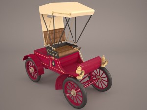 retro carriage 3D मॉडल