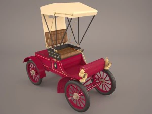 carruagem retr&ocirc; Modelo 3D