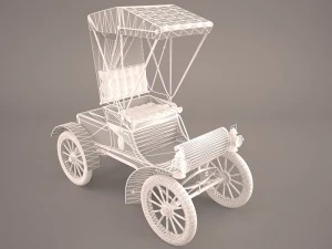carruagem retr&ocirc; Modelo 3D