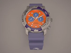 赛车潜水员腕表 3D 模型