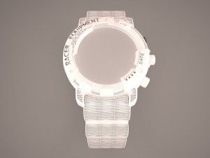 racer diver watch Modelo 3D