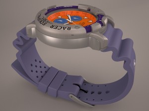 racer diver watch Modelo 3D