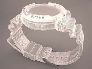 racer diver watch Modelo 3D