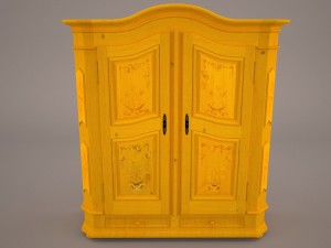 wooden cabinet 3D Model
