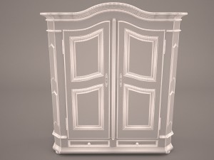 wooden cabinet 3D Model
