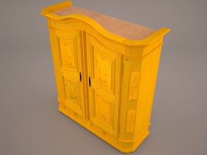 wooden cabinet 3D Model