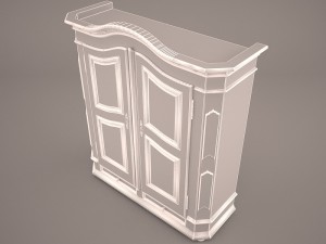wooden cabinet 3D Model
