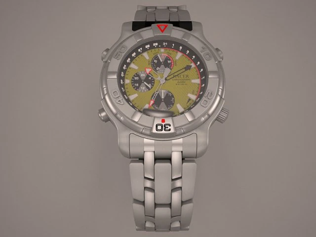racer diver watch 3D Model .c4d .max .obj .3ds .fbx .stl .blend 