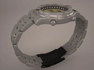 racer diver watch 3D Model