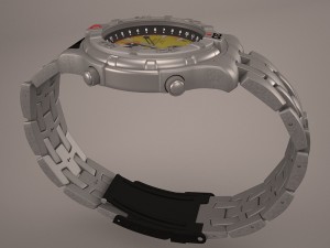 racer diver watch 3D Модель