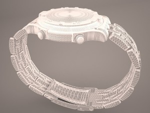 racer diver watch 3D Модель