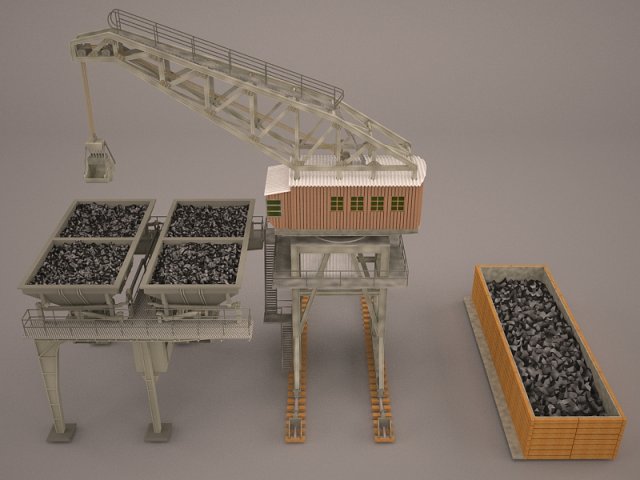 coal changer Model 3D .c4d .max .obj .3ds .fbx .stl .blend 