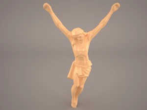 crocifisso modello scultura-rilievo ad alta risoluzione Modello 3D