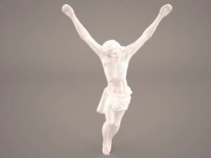 crucifix high resolution model sculpture-relief 3D Model