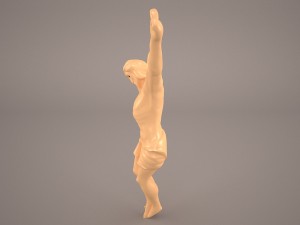 crucifix high resolution model sculpture-relief Modello 3D