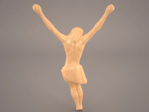 crucifix high resolution model sculpture-relief 3D Model