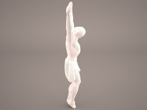 crucifix high resolution model sculpture-relief Modello 3D