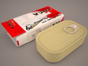 tuna tin 3D Модель