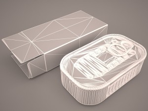 tuna tin 3D Модель