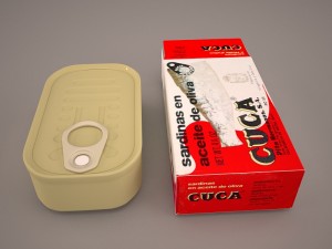 tuna tin 3D Модель