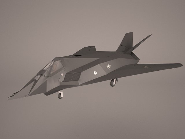 f 117 nighthawk 3D Model .c4d .max .obj .3ds .fbx .stl .blend 