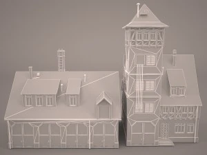 fire station 3D Model