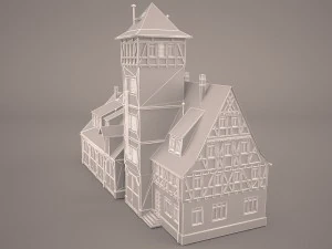 fire station 3D Model