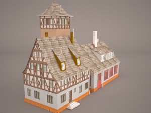 fire station Modèle 3D
