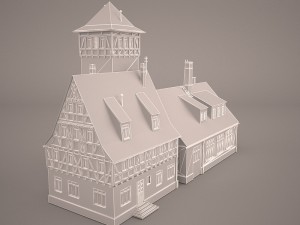 fire station Modèle 3D