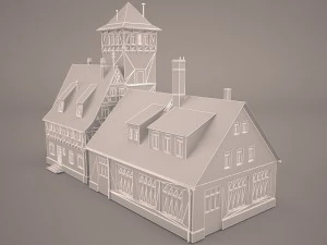 fire station 3D Model