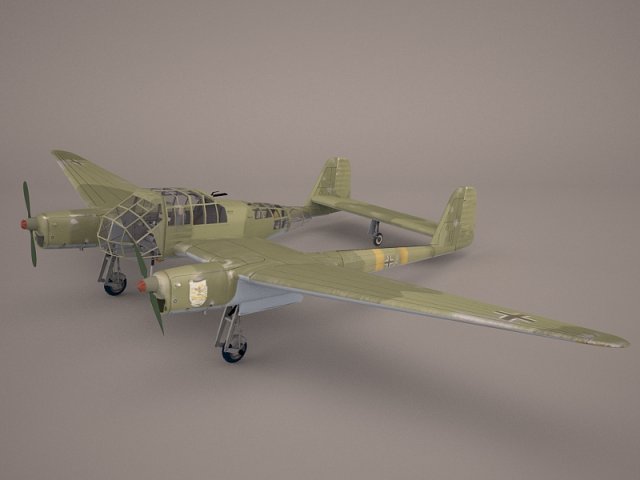 focke-wulf fw-189a-1 3Dモデル .c4d .max .obj .3ds .fbx .stl .blend 