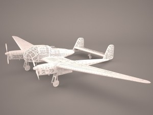 focke-wulf fw-189a-1 3Dモデル