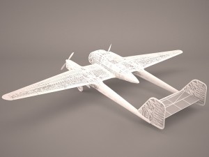 focke-wulf fw-189a-1 3Dモデル