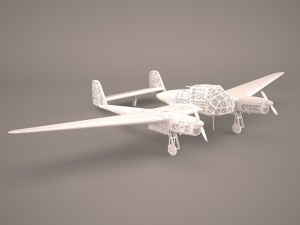 focke-wulf fw-189a-1 3Dモデル
