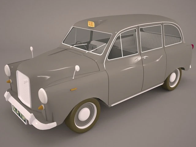 london cab fx4 3D Model .c4d .max .obj .3ds .fbx .stl .blend 