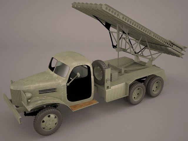 katyusha bm 13 3D Model .c4d .max .obj .3ds .fbx .stl .blend